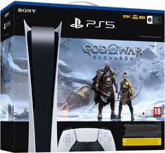 Sony PlayStation 5 Digital Edition + God of War: Ragnarök -pelikonsoli