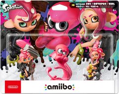 Amiibo Octoling 3 Set (Octoling Boy, Octopus & Octoling Girl)