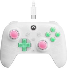 8BitDo Ultimate Mini Wired Xbox Pad Clear White -peliohjain