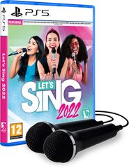 Let’s Sing 2022 & 2 mikrofonia (PS5) -peli